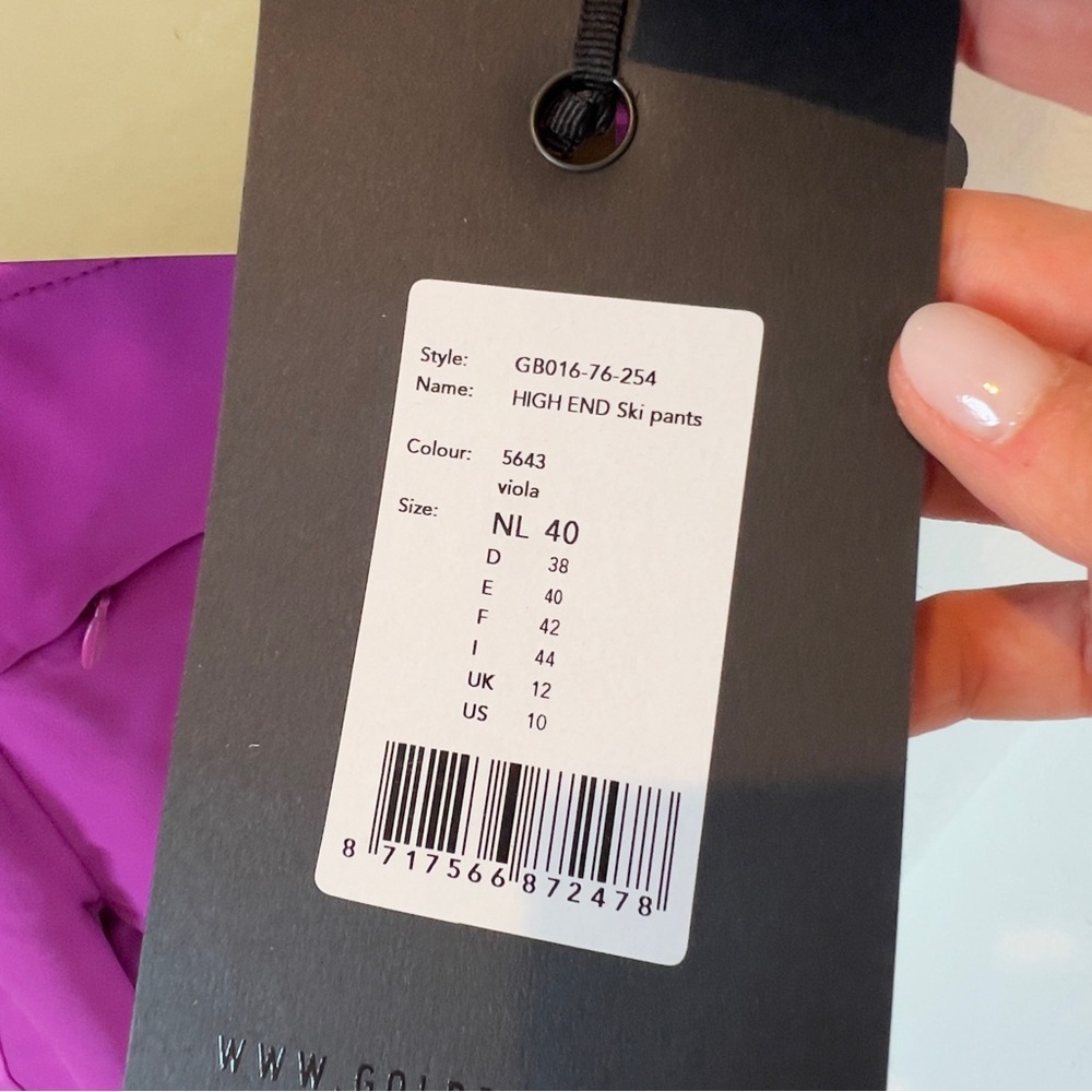 GOLDBERGH High End Ski Salopettes in Purple - Picture 13 of 14